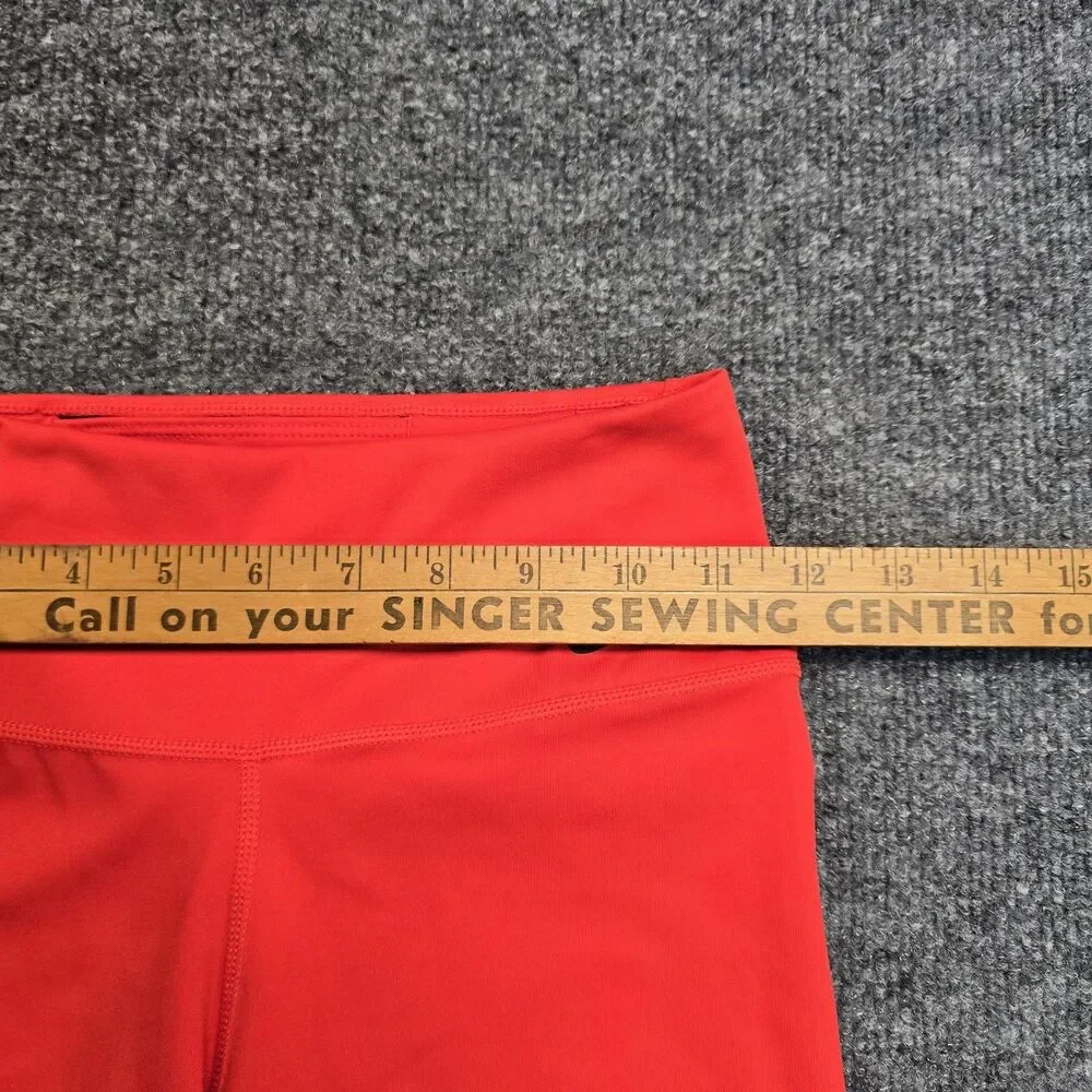 Nike Womens Large Biker Training Performance Red Shorts 7